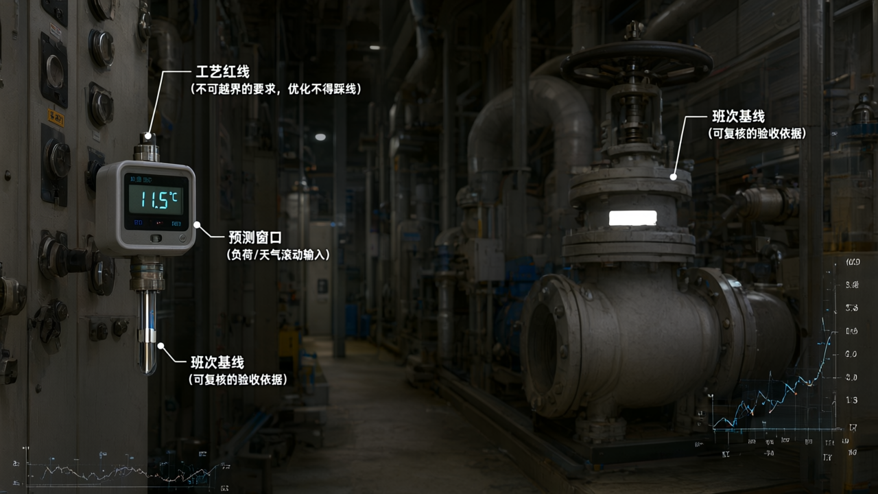 室外湿球仪读数与旁通阀开度同框