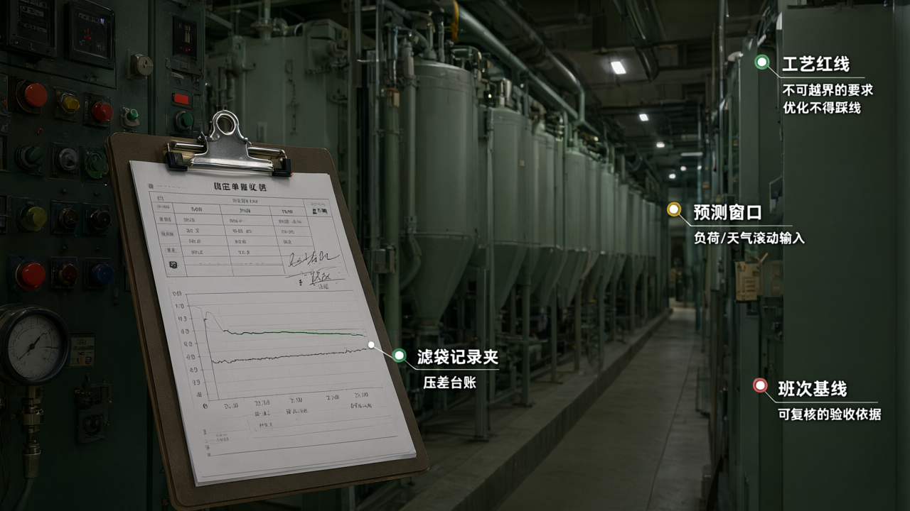 滤袋更换记录夹与压差台账